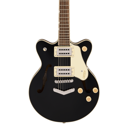 Front of Gretsch G2655 Streamliner Centerblock JR Doublecut Black.