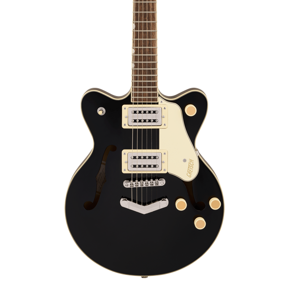 Front of Gretsch G2655 Streamliner Centerblock JR Doublecut Black.