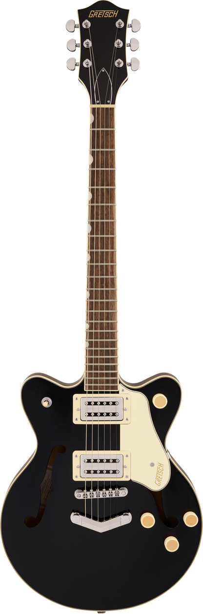 Full frontal of Gretsch G2655 Streamliner Centerblock JR Doublecut Black.