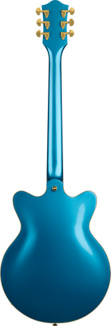 Back of Gretsch G2655TG Streamliner Center Block Jr. Double-Cut Bigsby LTD Riviera Blue.