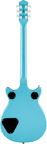 Back of Gretsch G5232T Electromatic Double Jet FT wBigsby Kailani Blue.