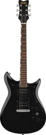 Full frontal of Gretsch Streamliner CVT Laurel Jet Black.