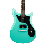 Front of Gretsch Streamliner CVT Laurel Sea Foam Green.