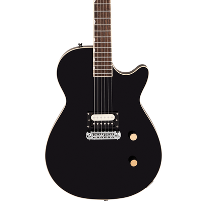 Front of Gretsch Streamliner Jet 1PU Jet Black.