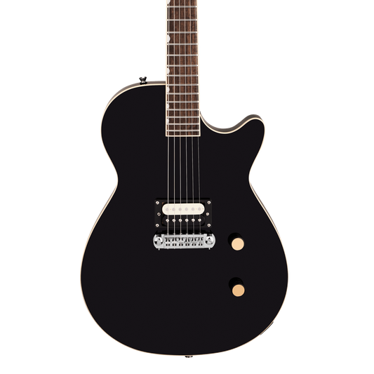 Front of Gretsch Streamliner Jet 1PU Jet Black.