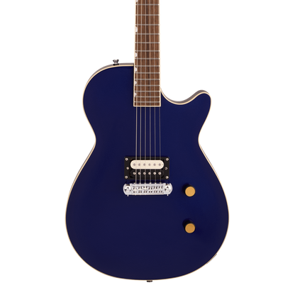 Front of Gretsch Streamliner Jet 1PU Midnight Blue.