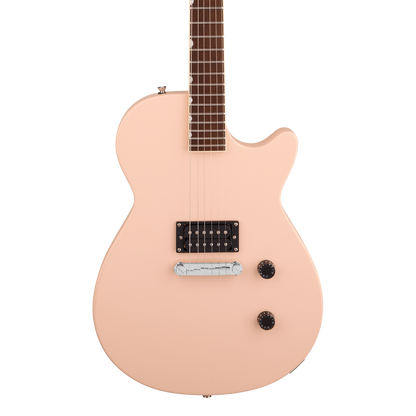 Front of Gretsch Streamliner Jet Club 1PU Shell Pink.