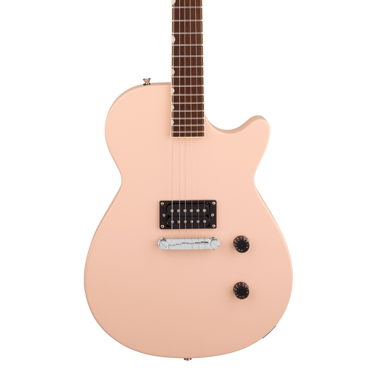 Front of Gretsch Streamliner Jet Club 1PU Shell Pink.