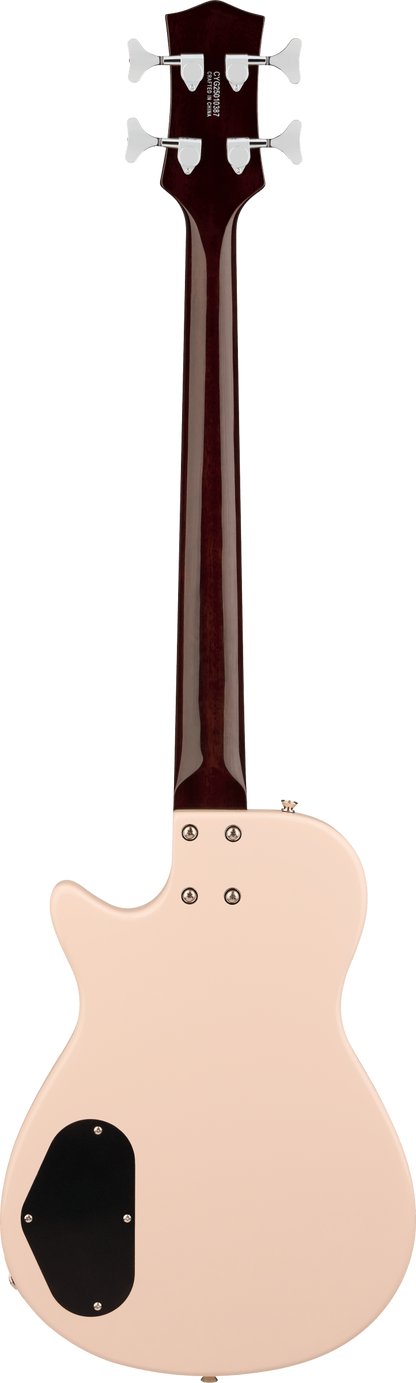 Back of Gretsch Streamliner Jet Club Bass Shell Pink.