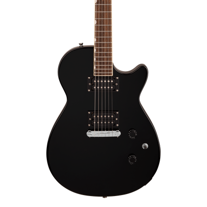 Front of Gretsch Streamliner Jet Club Jet Black.