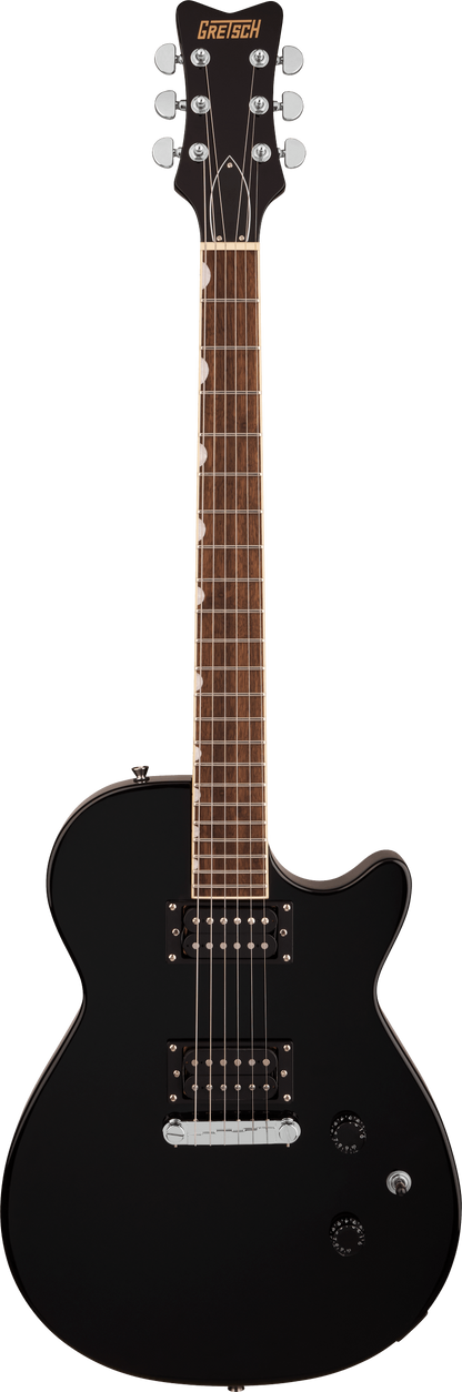 Full frontal of Gretsch Streamliner Jet Club Jet Black.