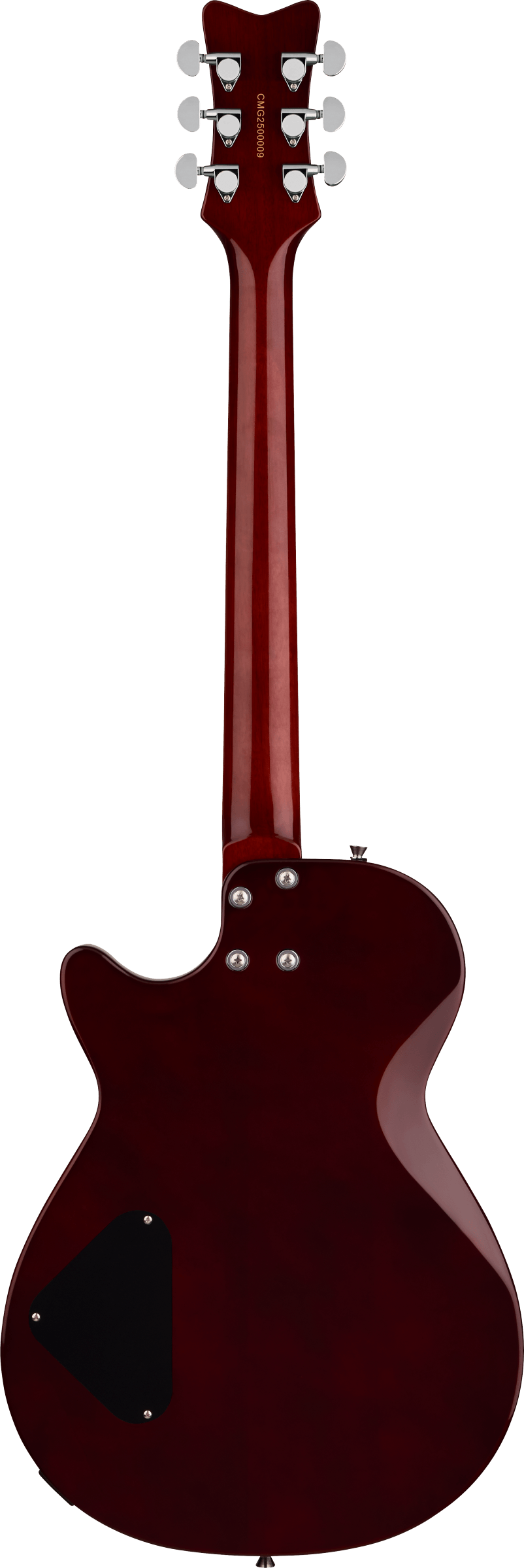 Back of Gretsch Streamliner Jet Duotone Burst.
