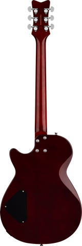 Back of Gretsch Streamliner Jet Duotone Burst.