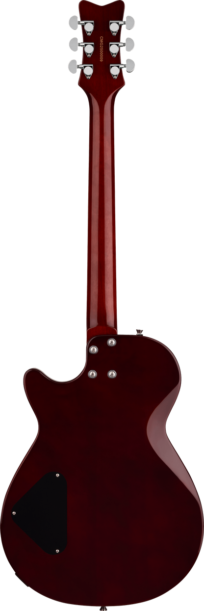 Back of Gretsch Streamliner Jet Duotone Burst.
