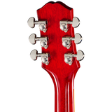 Back of headstock of Epiphone ES-339 Cherry.