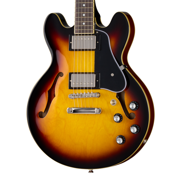 Front of Epiphone ES-339 Vintage Sunburst.