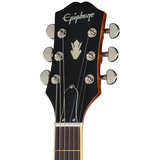 Headstock of Epiphone ES-339 Vintage Sunburst.