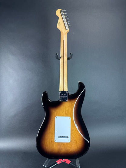 Full back of Used 2017 Fender Classic Player Strat 2-Tone Burst.