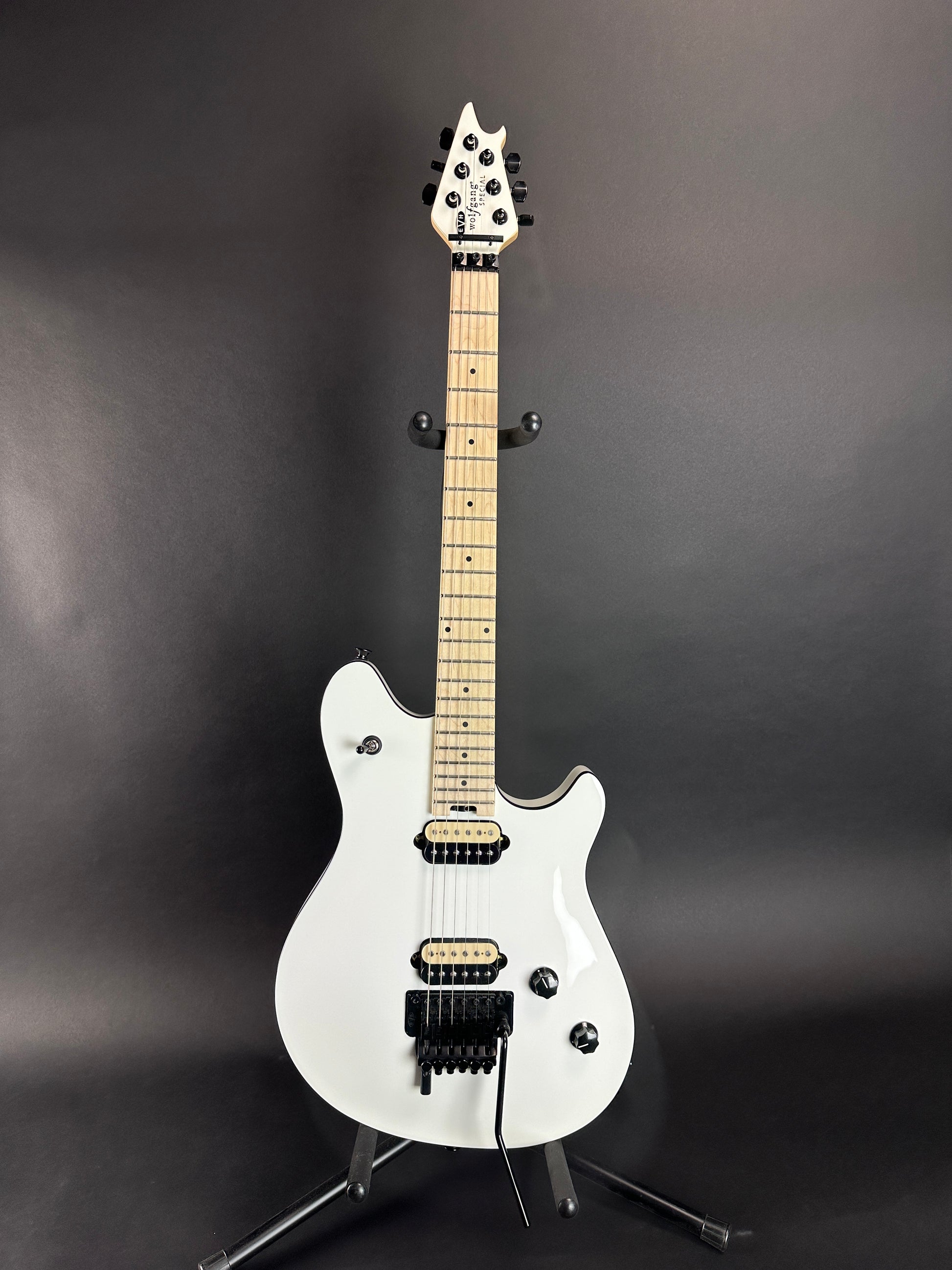 Full front of Used EVH Wolfgang Special White.