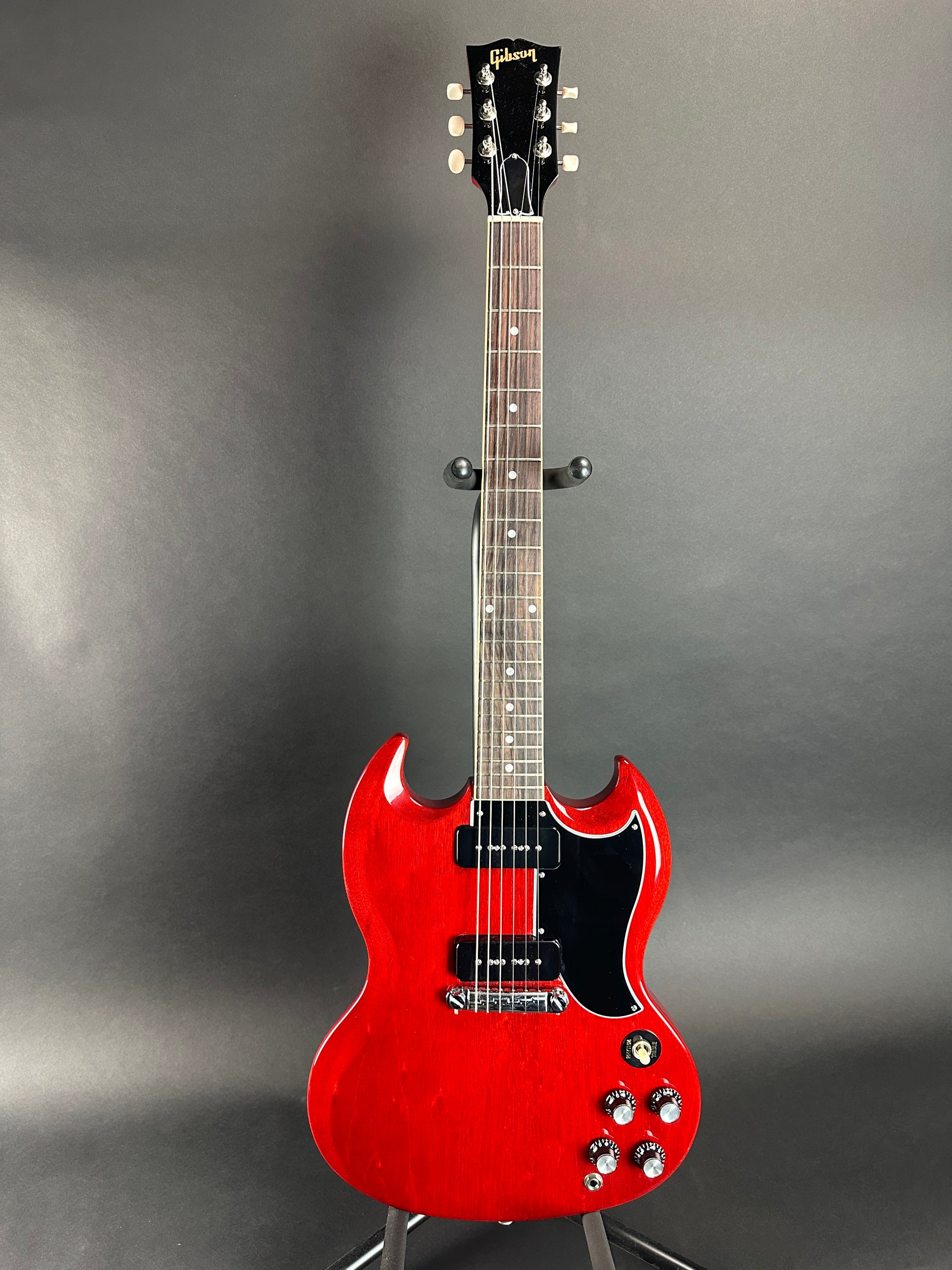 Full front of Used Gibson SG Special Cherry.