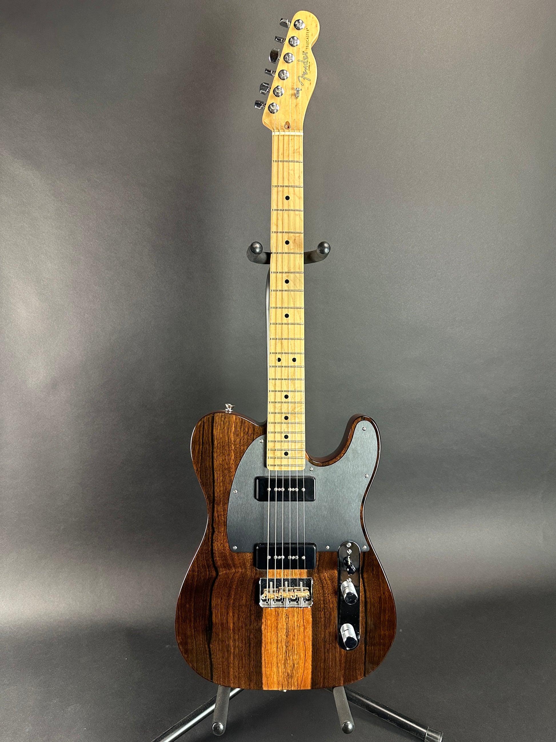 Full front of Used 2017 Fender Limited Edition Malaysian Blackwood Tele 90.