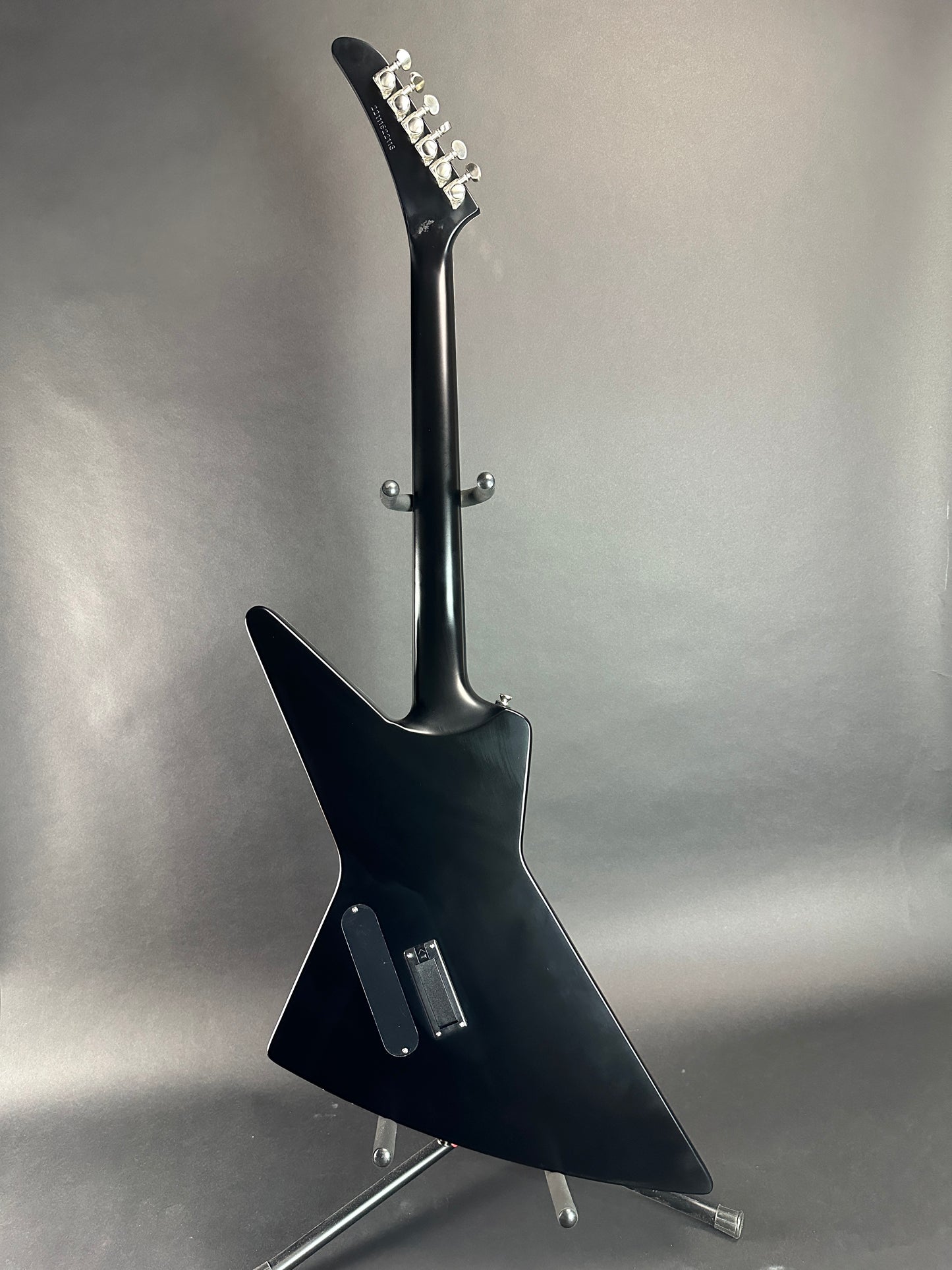 Full back of Used Epiphone Prophecy Extura Black.