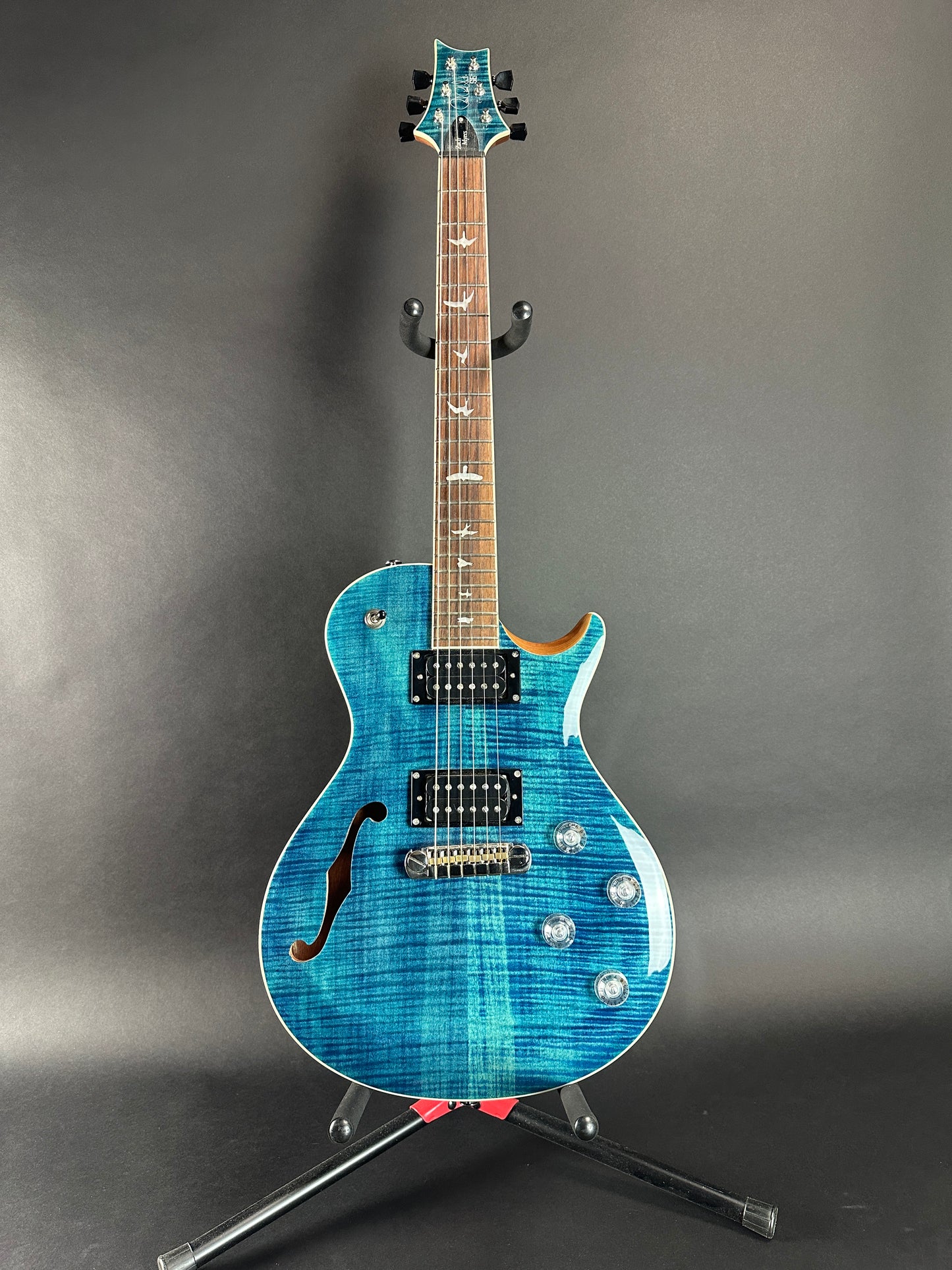 Full front of Used PRS SE Zach Myers Blue.