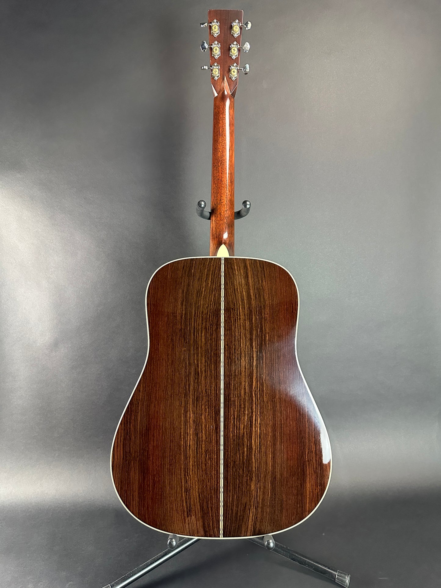 Full back of Used Martin D-28 Natural.