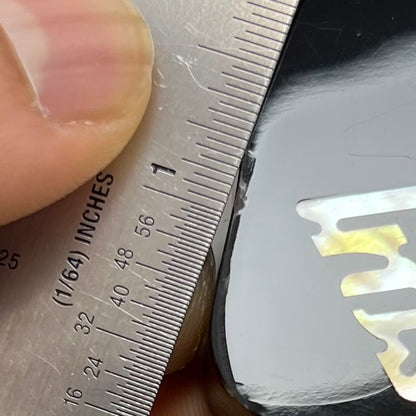 Ding on headstock of Used 2019 Gibson Les Paul Classic Gold Top w/Case TFW2735