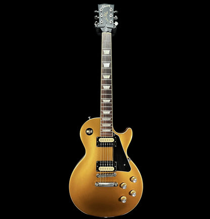 Full front of Used 2019 Gibson Les Paul Classic Gold Top w/Case TFW2735