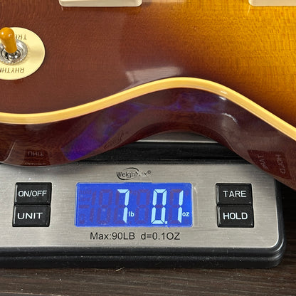 Gibson Custom Dealer Select 1958 Les Paul Chambered Slow Iced Tea Fade VOS w/case 84910 on scale