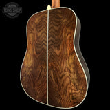 Back angle of Martin Custom Shop  28 Style Dread Adirondack/Wild Grain East Indian Rosewood.