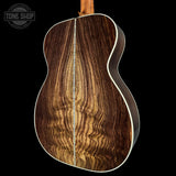 Front angle of Martin Custom Shop  00-14F 28/45 Style Adirondack/Wild Grain East Indian Rosewood.