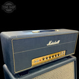 Front left of Used 1995 Marshall SL100 MKII Super Lead 100 Watt Amplifier Head TSS6990.