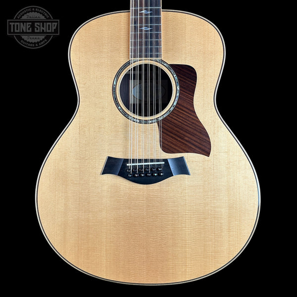 Front of Used 2017 Taylor 858e 12 String Natural.