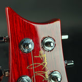 Wear on headstock of Used PRS S2 Custom Scarlet Red.