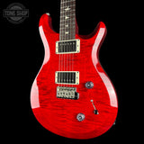 Front angle of Used PRS S2 Custom Scarlet Red.