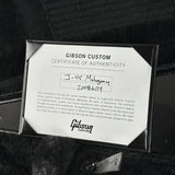 Certificate of authenticity for Gibson Custom Made 2 Measure J-45 All Mahogany TV Yellow LR Baggs VTC.