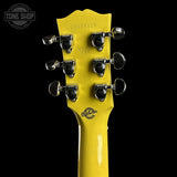 Back of headstock of Gibson Custom Made 2 Measure J-45 All Mahogany TV Yellow LR Baggs VTC.