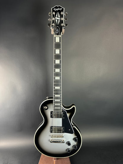 Electric guitar on a gray background