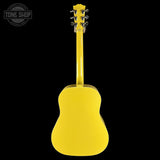 Full back of Gibson Custom Made 2 Measure J-45 All Mahogany TV Yellow LR Baggs VTC.