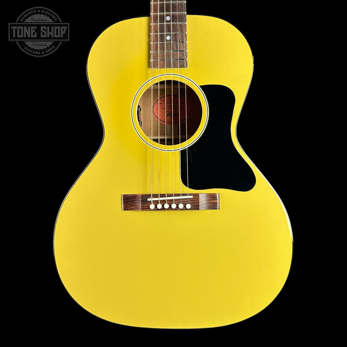 Front of Gibson Custom Made 2 Measure L-00 All Mahogany TV Yellow LR Baggs VTC.