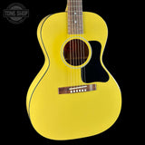 Front angle of Gibson Custom Made 2 Measure L-00 All Mahogany TV Yellow LR Baggs VTC.