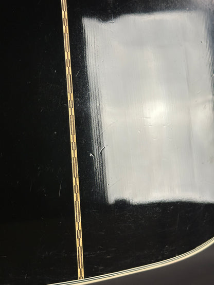 Close-up of a guitar string on a black background