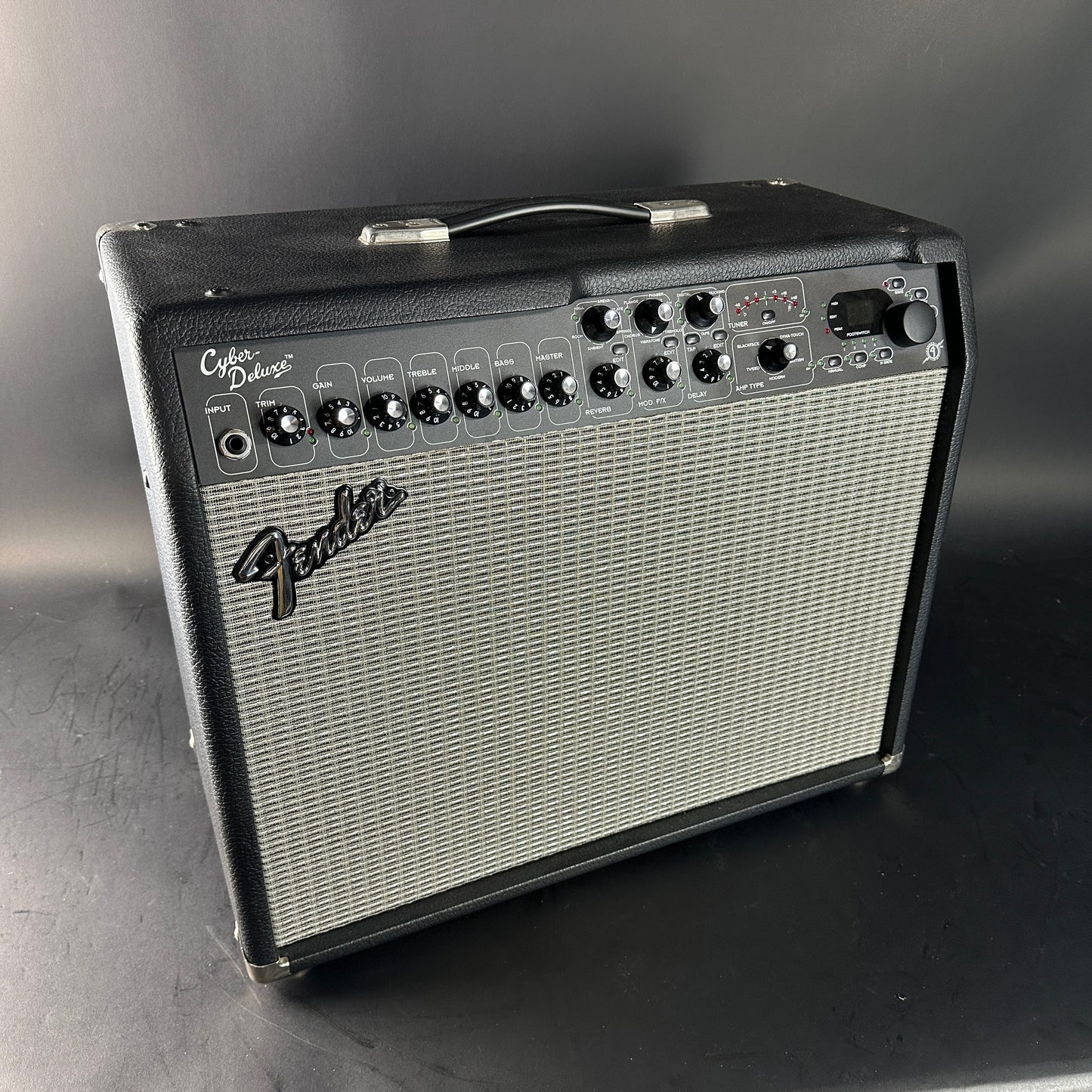 Front angle of Used Fender Cyber Deluxe.