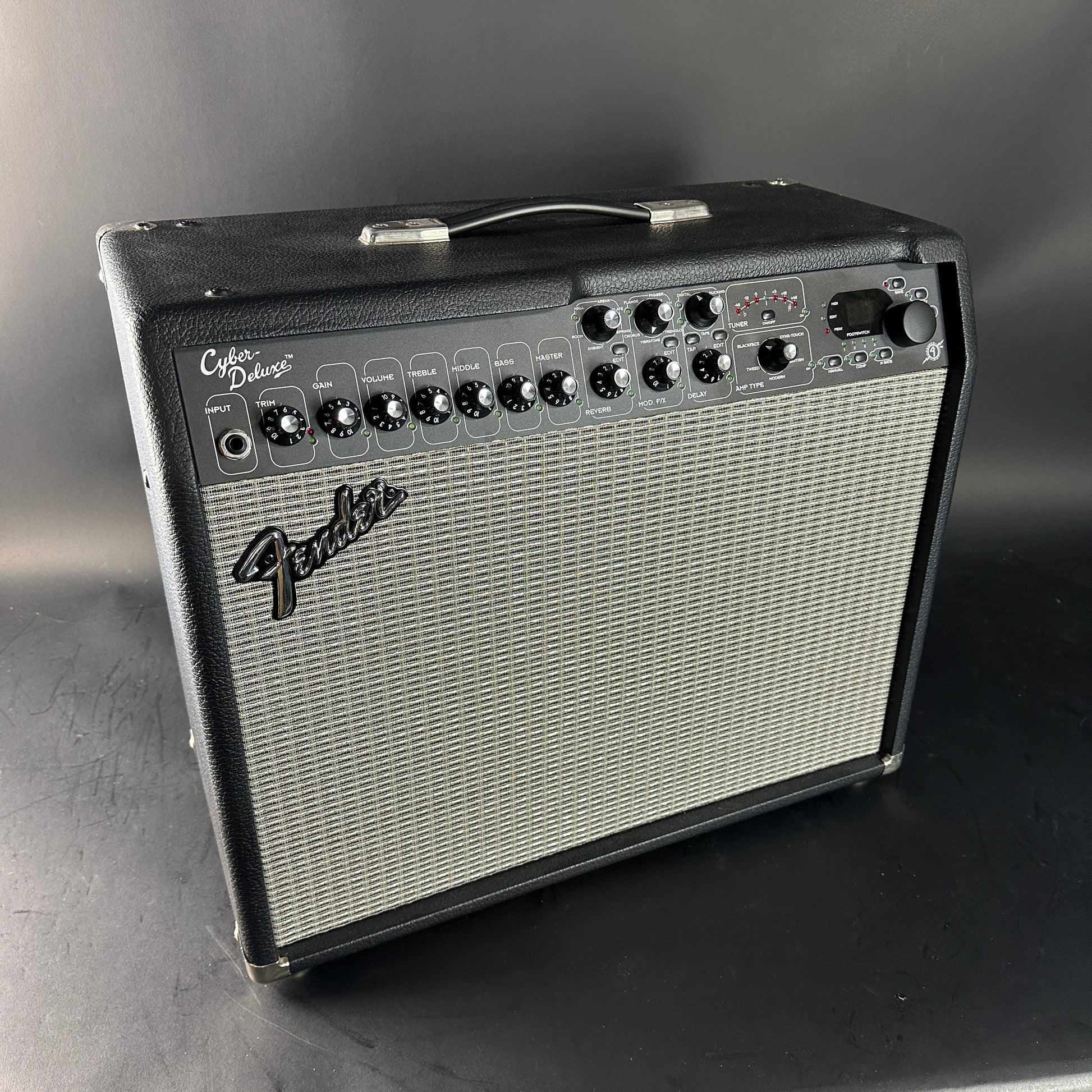 Front angle of Used Fender Cyber Deluxe.