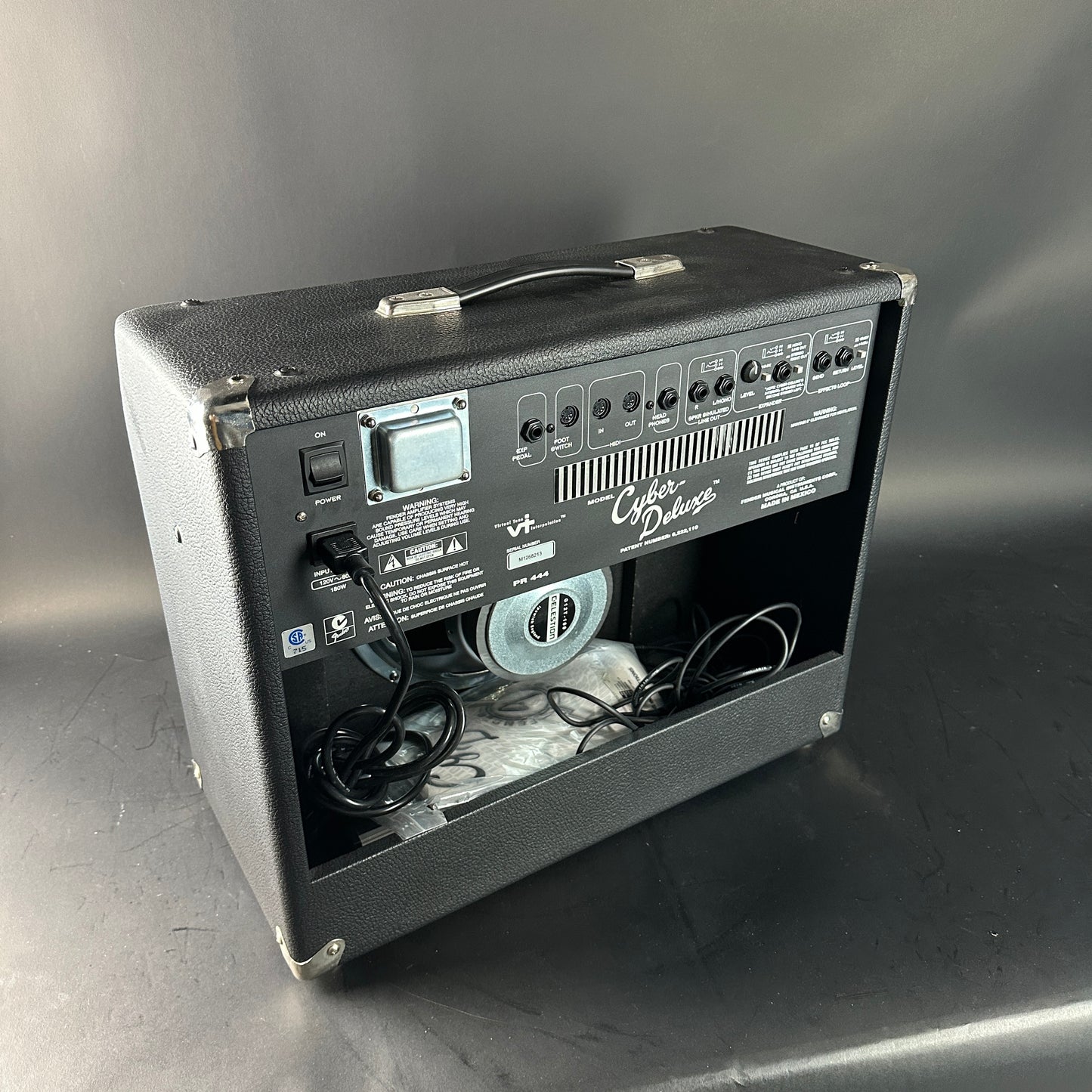 Back angle of Used Fender Cyber Deluxe.