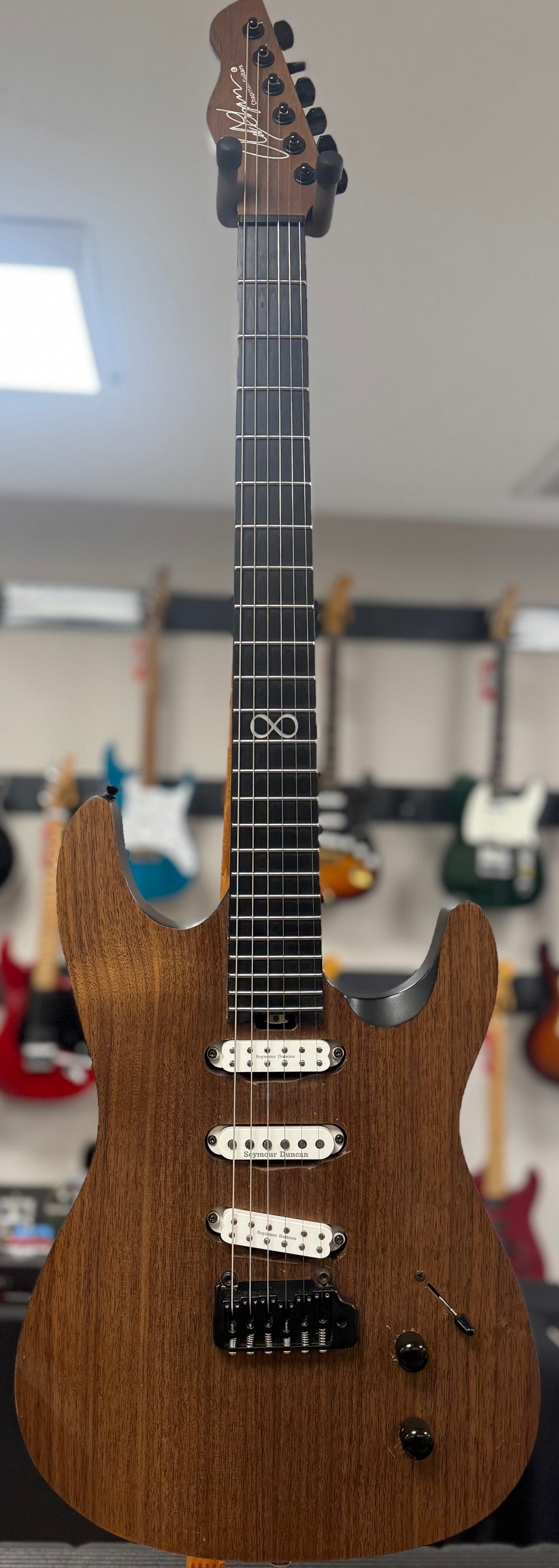 Front of whole Used Chapman ML1 Pro Natural Walnut w/case TSS6117