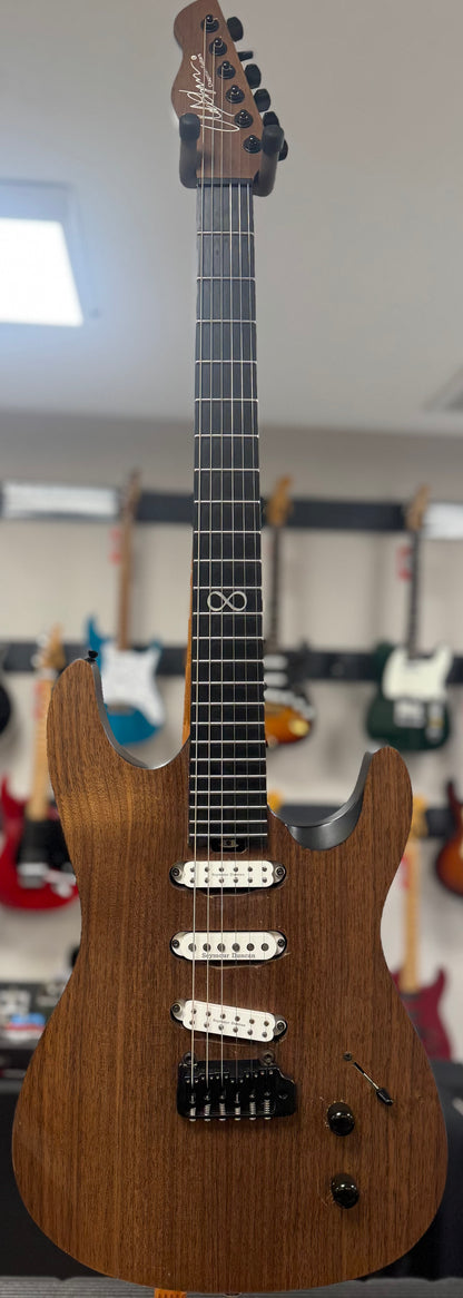 Front of whole Used Chapman ML1 Pro Natural Walnut w/case TSS6117