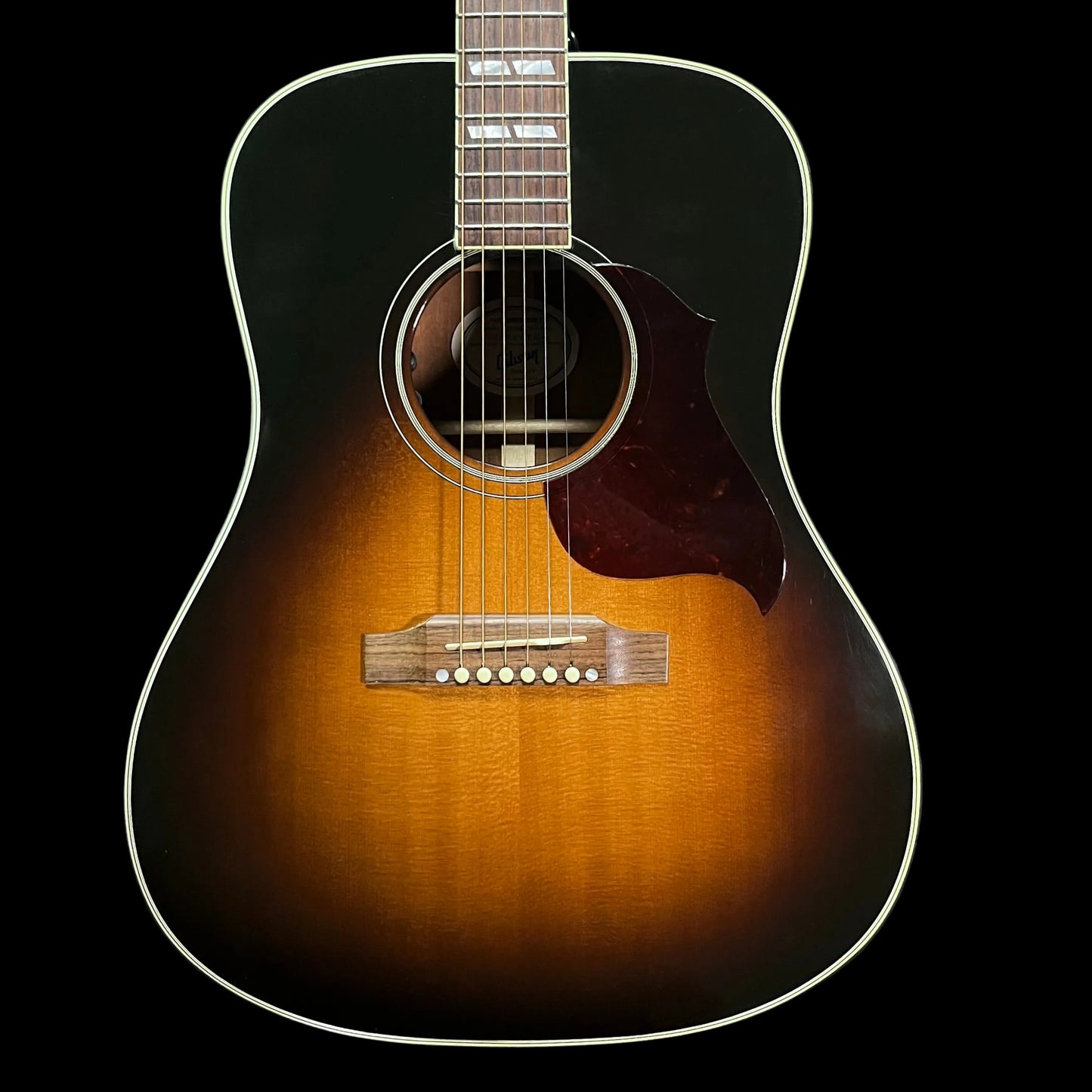 Front of Used 2017 Gibson Hummingbird Pro Sunburst w/Case TFW2752